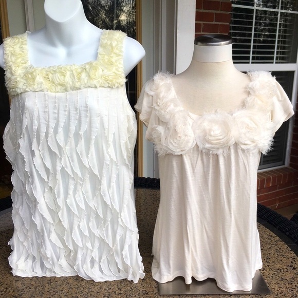 New Directions Petite Creamy Top Lot, Two PXL Tops - Picture 10 of 16